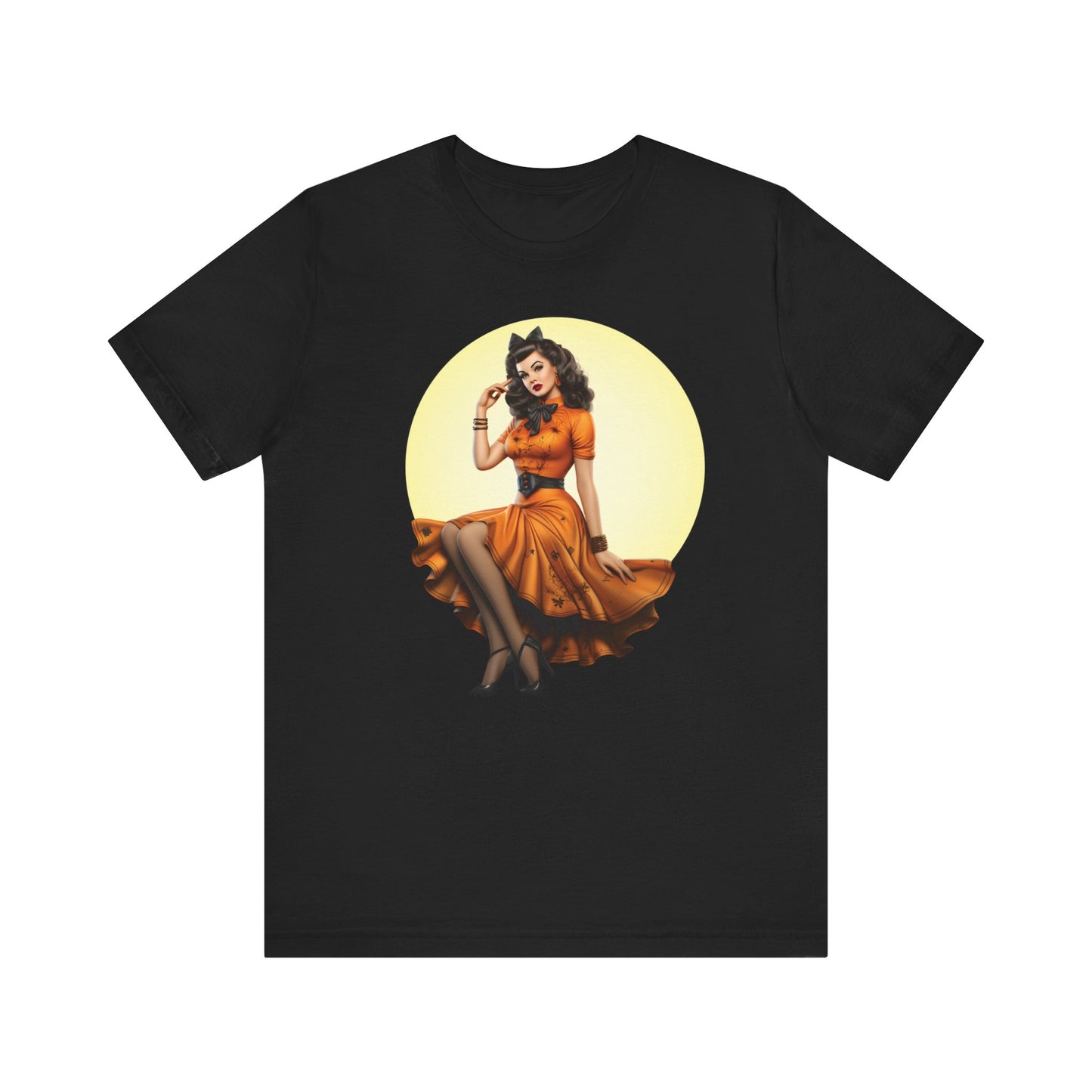 Brunette Halloween Bombshell 2 Unisex Jersey Short Sleeve Tee