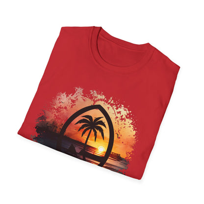 Guam Seal Sunset Unisex Softstyle T-Shirt