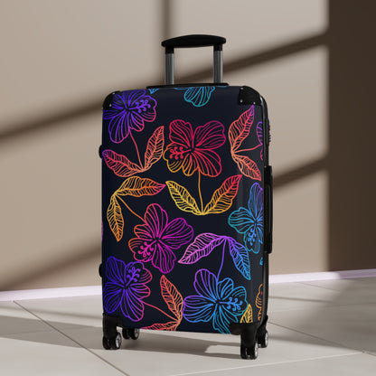 Rainbow Hibiscus Suitcase