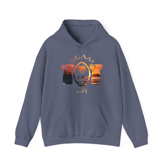 Guam 671 Unisex Heavy Blend™ Hooded Sweatshirt