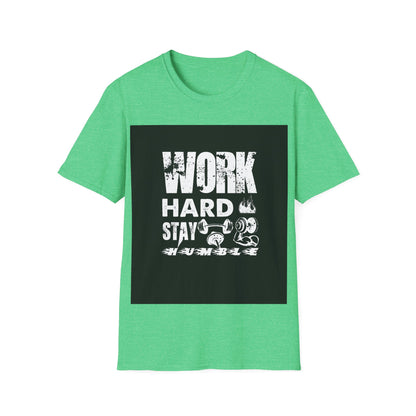 Work Out, Stay Humble Unisex Softstyle T-Shirt