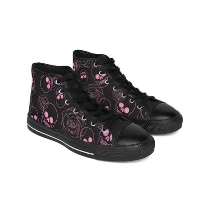 Black & Pink Classic Men's Sneakers