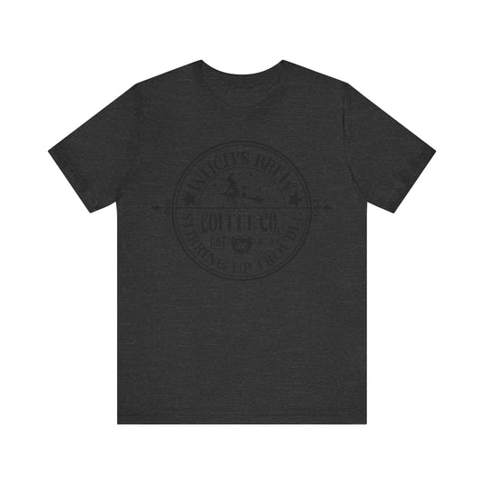 Witches brew coffee company Unisex Jersey Short Sleeve Tee