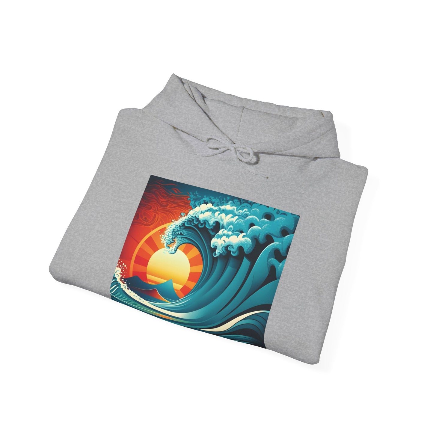 Sunburst Wave Unisex Heavy Blend™ Hooded Sweatshirt