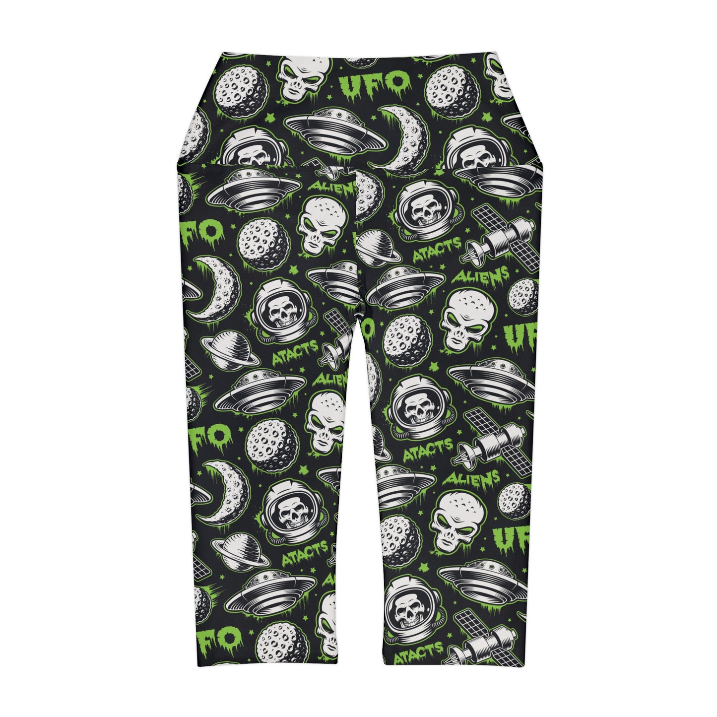 Aliens and UFO's Yoga Capri Leggings