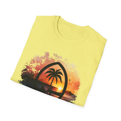 Guam Seal Sunset Unisex Softstyle T-Shirt