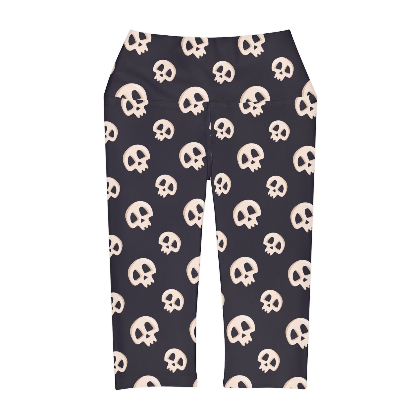 Skulls Yoga Capri Leggings