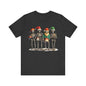 Christmas Skeleton Quartet Unisex Jersey Short Sleeve Tee