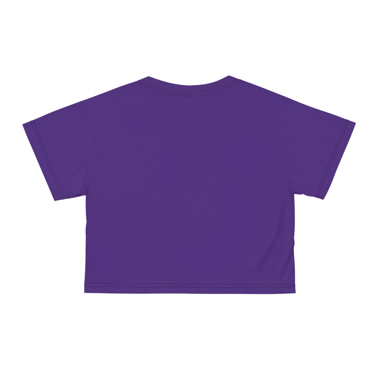 If only sarcasm burned calories in purple Crop Tee