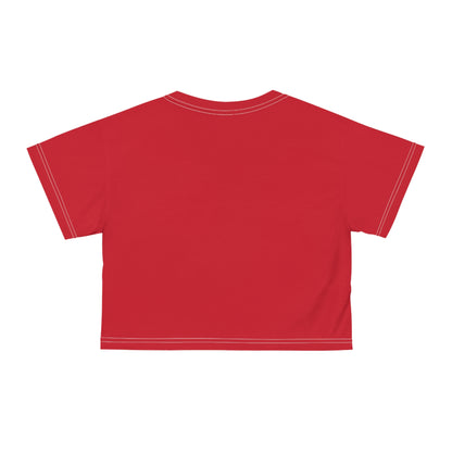 If only sarcasm burned calories in dark red Crop Tee