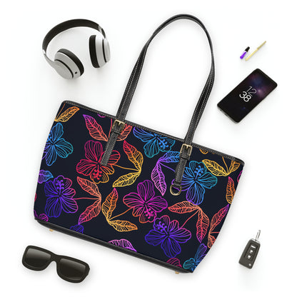 Rainbow Hibiscus Shoulder Bag