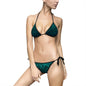 Teal Navy Polynesian Tribal Women's Bikini Swimsuit