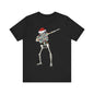 Christmas Skeleton Dab Unisex Jersey Short Sleeve Tee