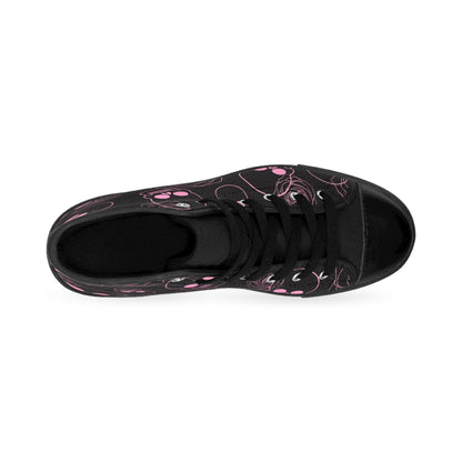 Black & Pink Classic Men's Sneakers