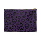 Cheetah Skulls in Purple Accessory Pouch