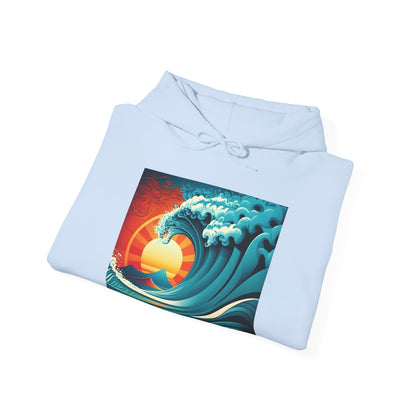 Sunburst Wave Unisex Heavy Blend™ Hooded Sweatshirt