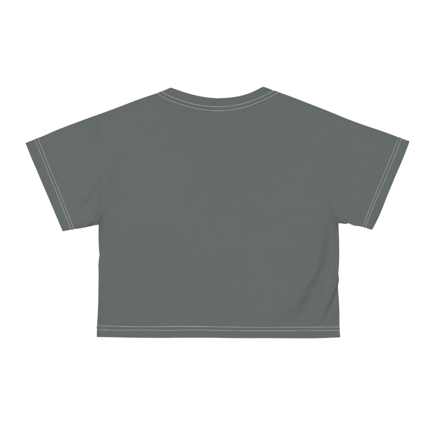 If only sarcasm burned calories in dark grey Crop Tee