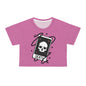 Death tarot card in pink Crop Tee