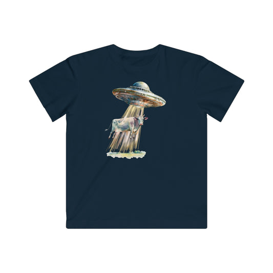 Cow Abduction Kids Fine Jersey Tee