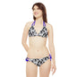 Ink Splatter Strappy Bikini Set