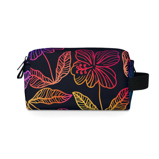 Rainbow Hibiscus Toiletry Bag