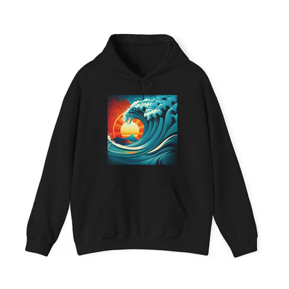 Sunburst Wave Unisex Heavy Blend™ Hooded Sweatshirt