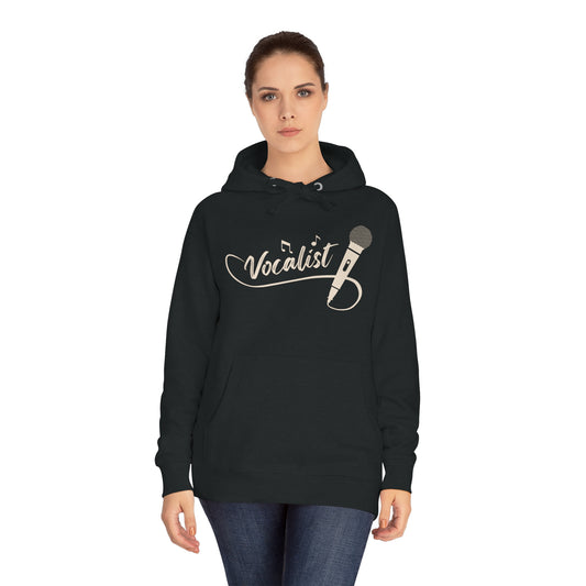 Vocalist Unisex Fleece Hoodie, Fleece Hoodie Unisex, Comfortable Hooded Sweatshirt, Cozy Winter Wear, Gender-Inclusive Outerwear