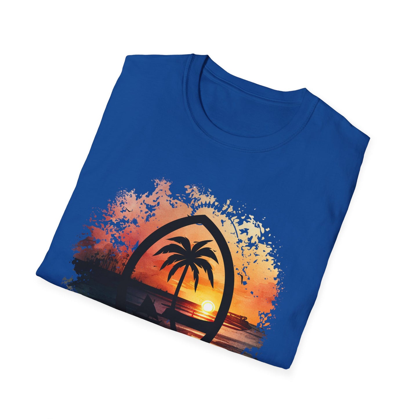 Guam Seal Sunset Unisex Softstyle T-Shirt