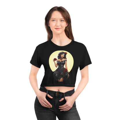 Raven Halloween Bombshell 2 Crop Tee