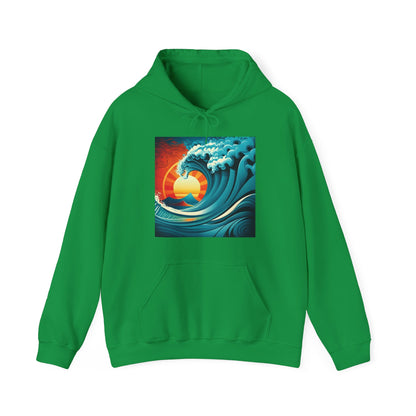 Sunburst Wave Unisex Heavy Blend™ Hooded Sweatshirt