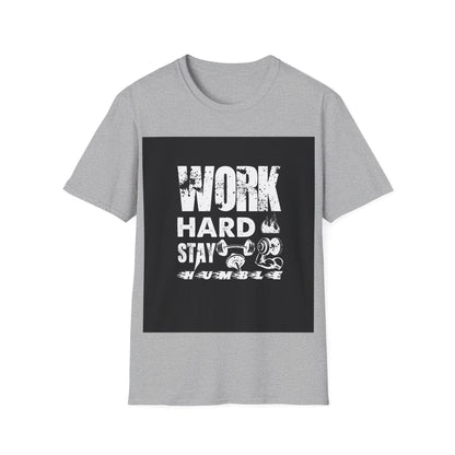 Work Out, Stay Humble Unisex Softstyle T-Shirt