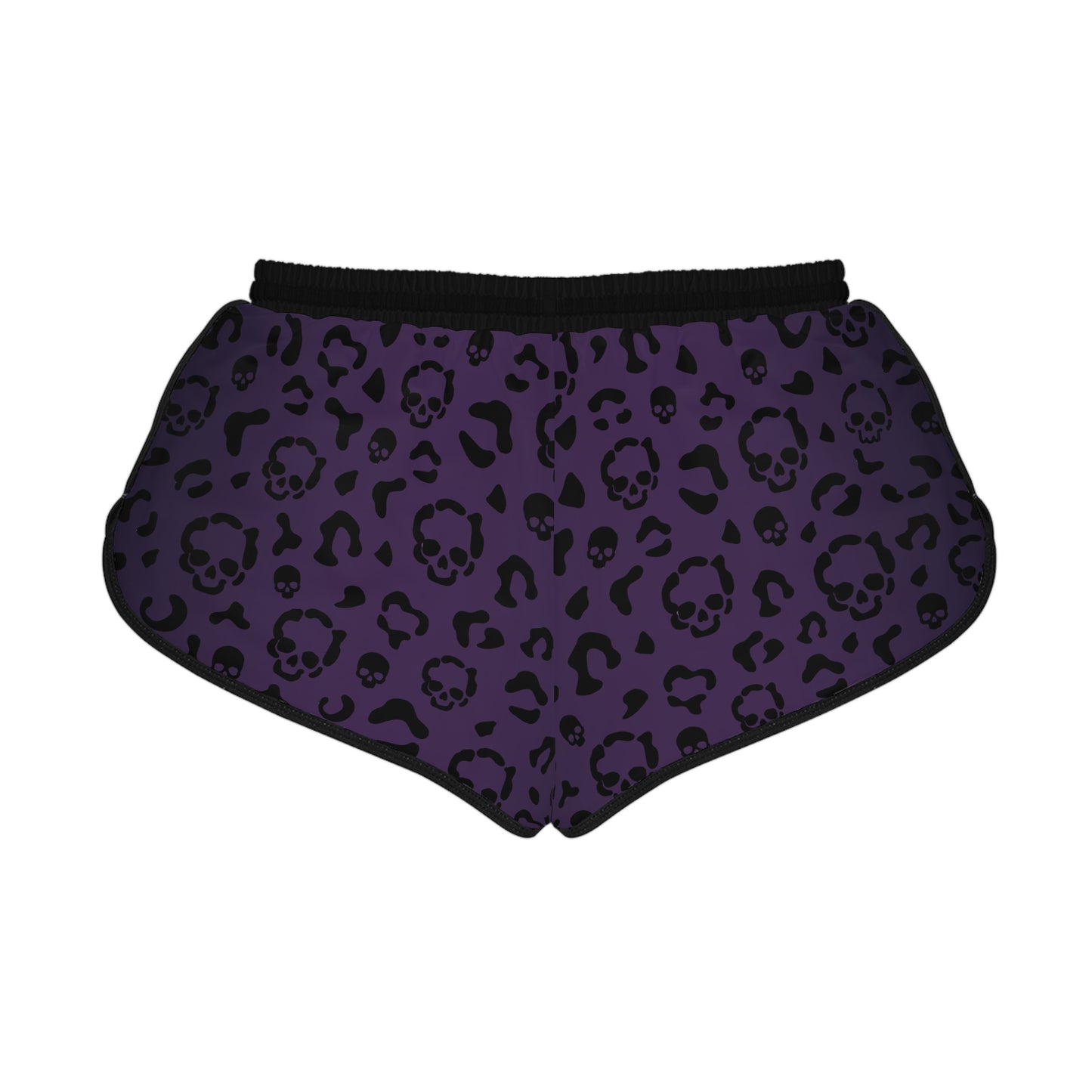 Cheetah Skull in Purple Relaxed Shorts