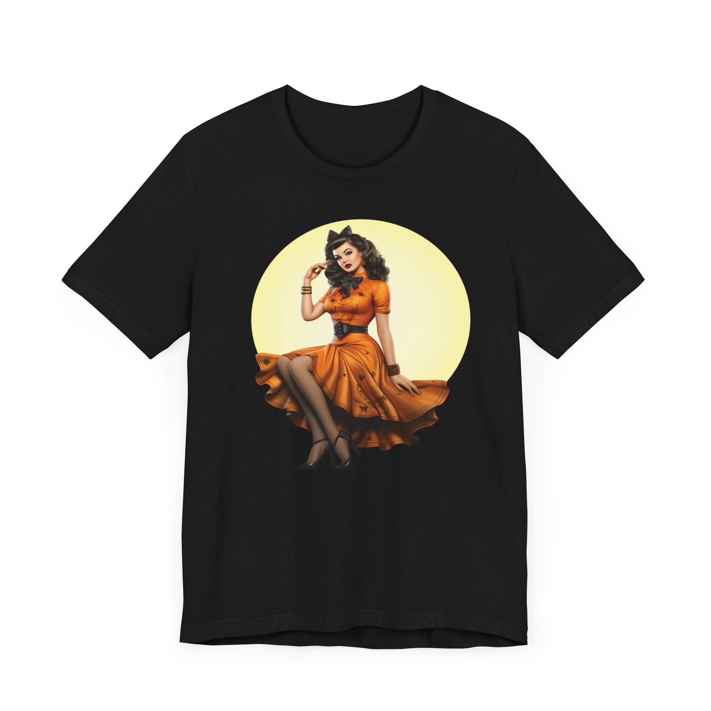 Brunette Halloween Bombshell 2 Unisex Jersey Short Sleeve Tee