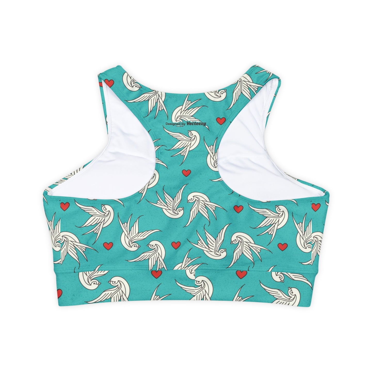 Sparrows Lined, Padded Sports Bra, High Neck Sports Bra, Lined Athletic Top, Fitness Apparel