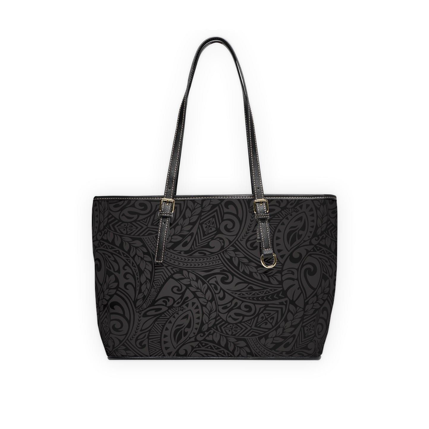 Polynesian Tribal in Black & Grey Shoulder Bag