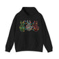 Peace and Holiday Lights Unisex Heavy Blend™ Hooded Sweatshirt