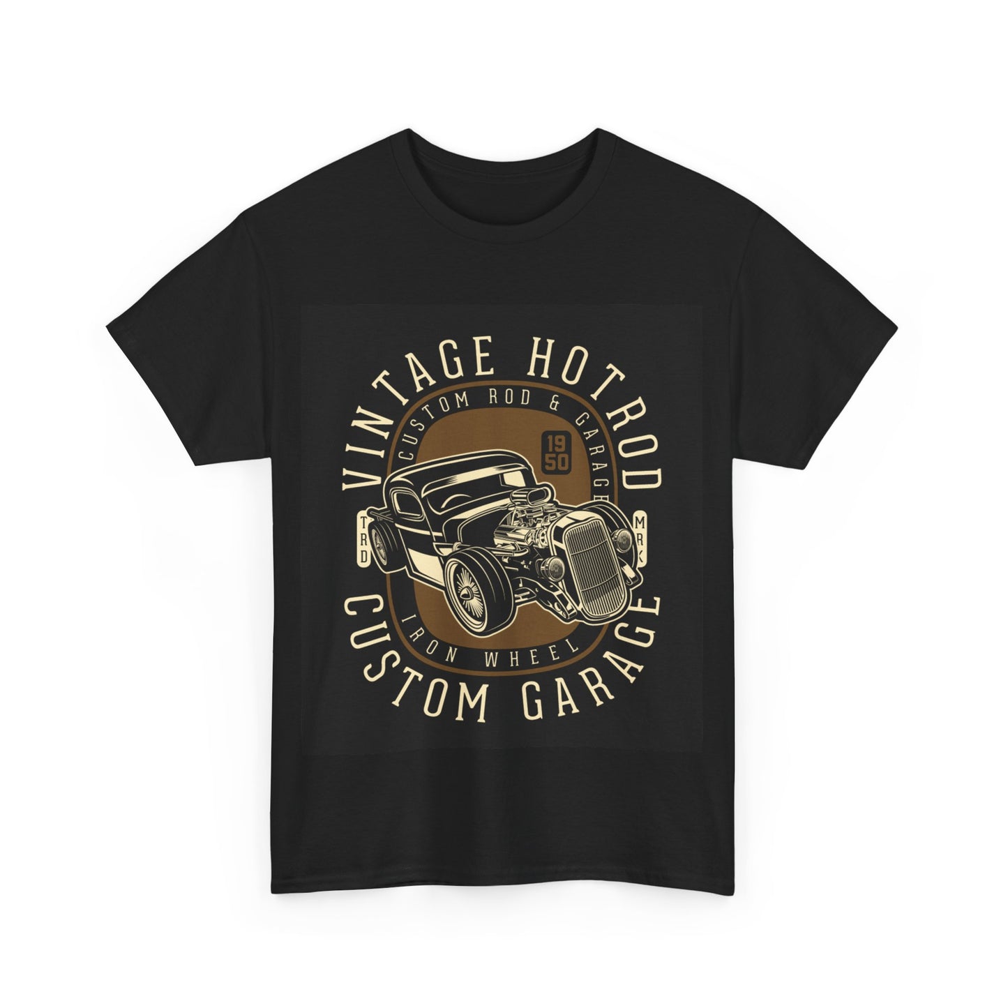 Vintage Hot Rod Unisex Heavy Cotton Tee