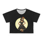 Raven Halloween Bombshell 3 Crop Tee