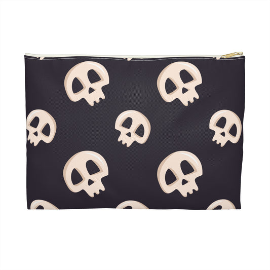 Black Skulls Accessory Pouch