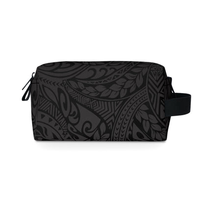 Polynesian Tribal in Black & Grey Toiletry Bag