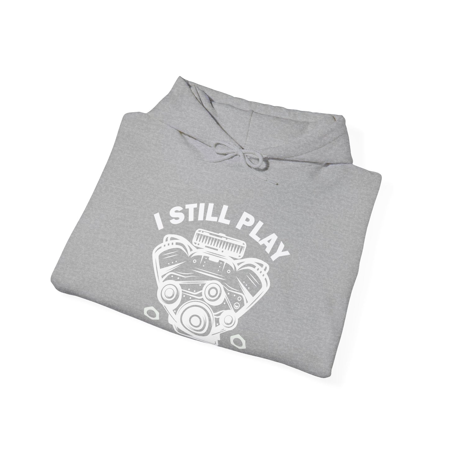 I still play with blocks Unisex Heavy Blend™ Hooded Sweatshirt