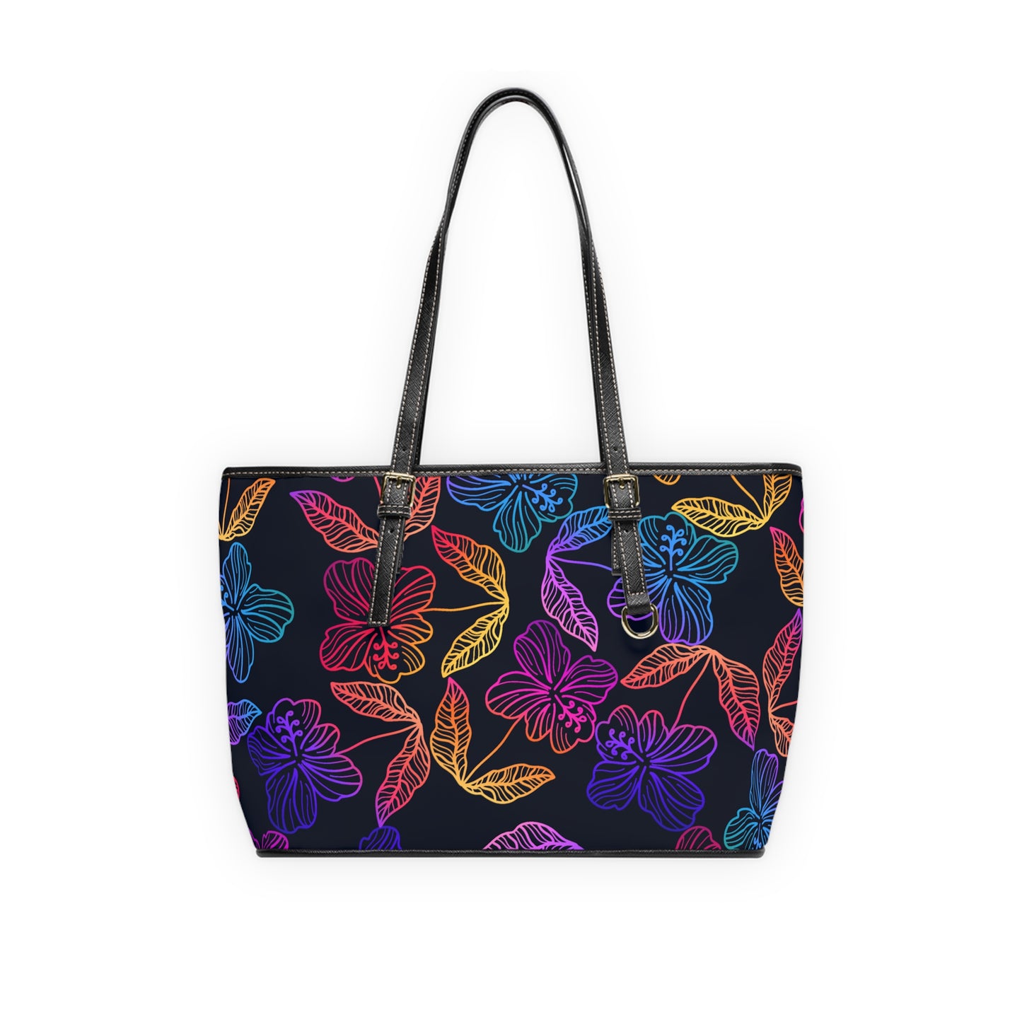 Rainbow Hibiscus Shoulder Bag