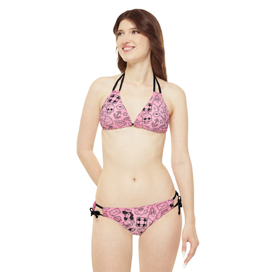 Sailor Jerry Valentine Strappy Bikini Set