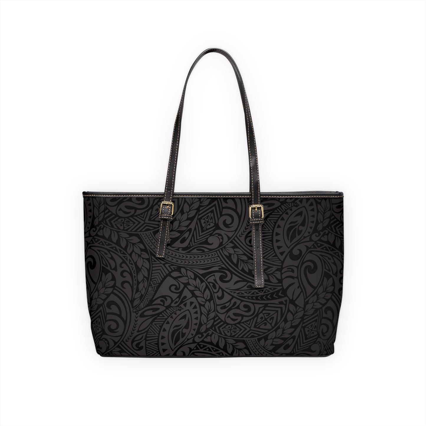 Polynesian Tribal in Black & Grey Shoulder Bag