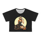 Blonde Halloween Bombshell Crop Tee