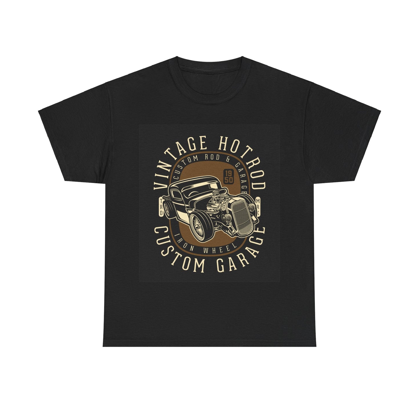 Vintage Hot Rod Unisex Heavy Cotton Tee