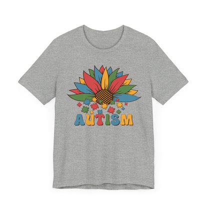 Autism Flower Unisex Jersey Short Sleeve Tee