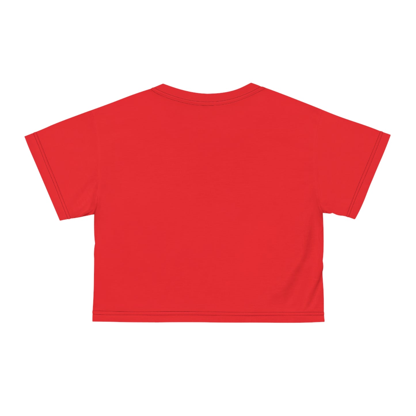 If only sarcasm burned calories in red Crop Tee