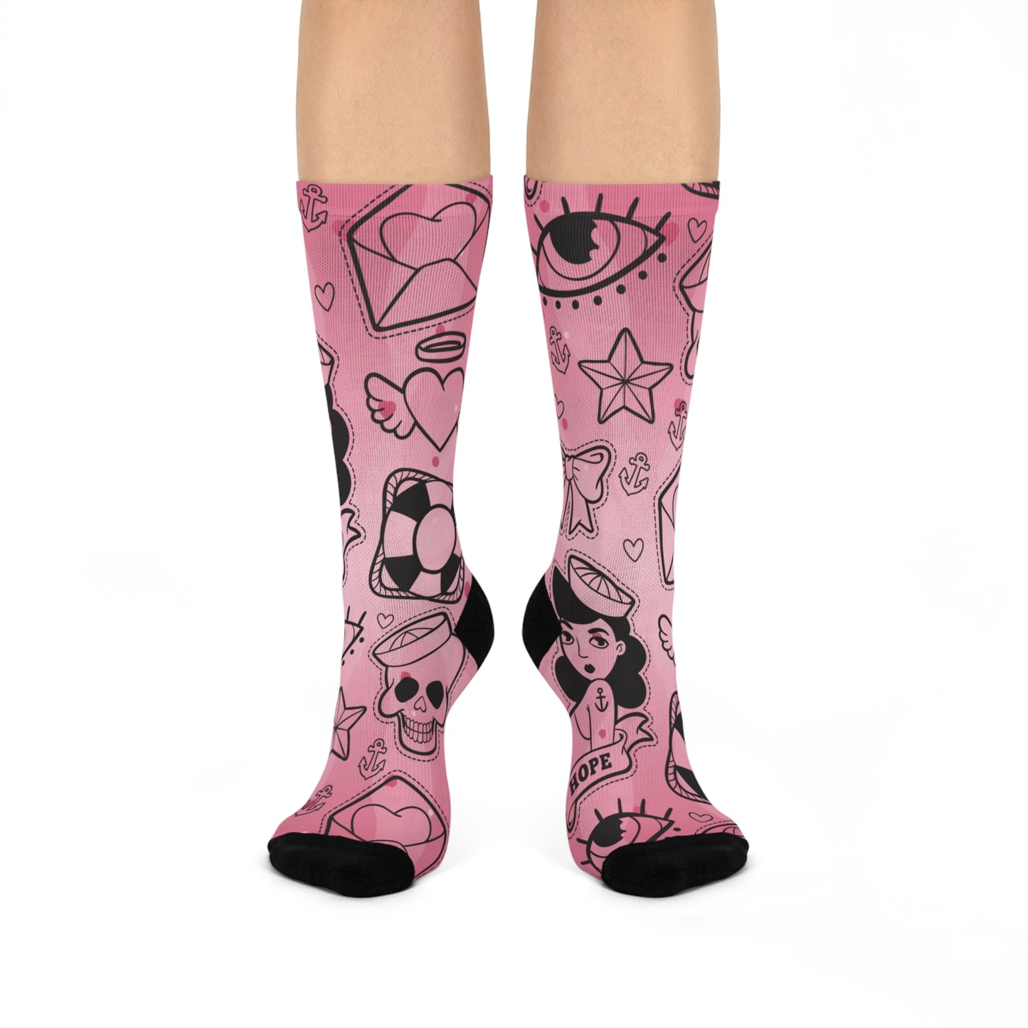 Sailor Jerry Valentine Cushioned Crew Socks