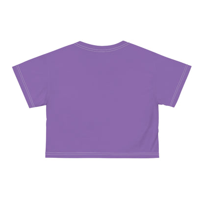 If my mouth doesn't say it. . . light purple Crop Tee